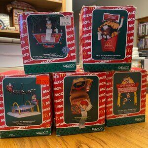 Set of Collectible McDonald's Christmas Ornaments | Includes Rare First Editions